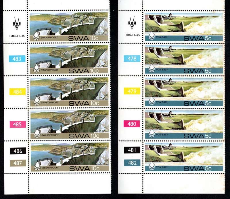 South-West Africa 1980/11/25 Water Conservation Control Block Set