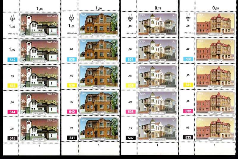 South-West Africa 1981/10/16 Luderitz Buildings Control Block Set