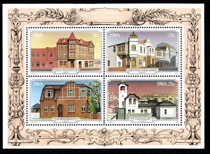 South-West Africa 1981/10/16 Luderitz Buildings Miniature Sheet