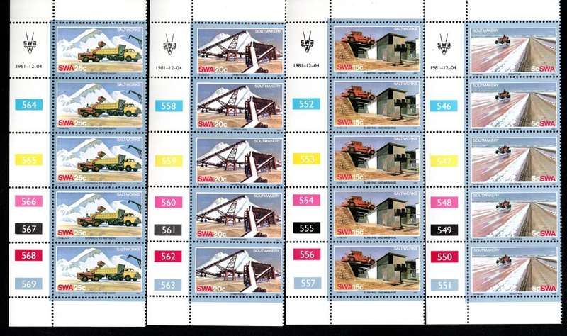 South-West Africa 1981/12/04 Salt Industry Control Block Set