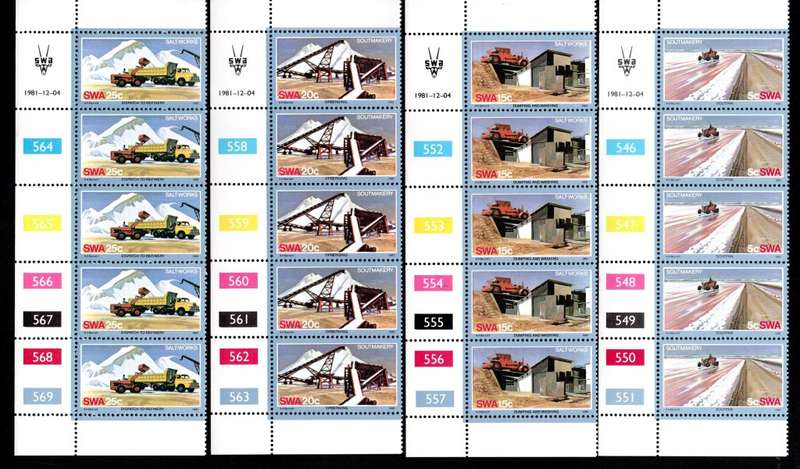 South-West Africa 1981/12/04 Salt Industry Control Block Set