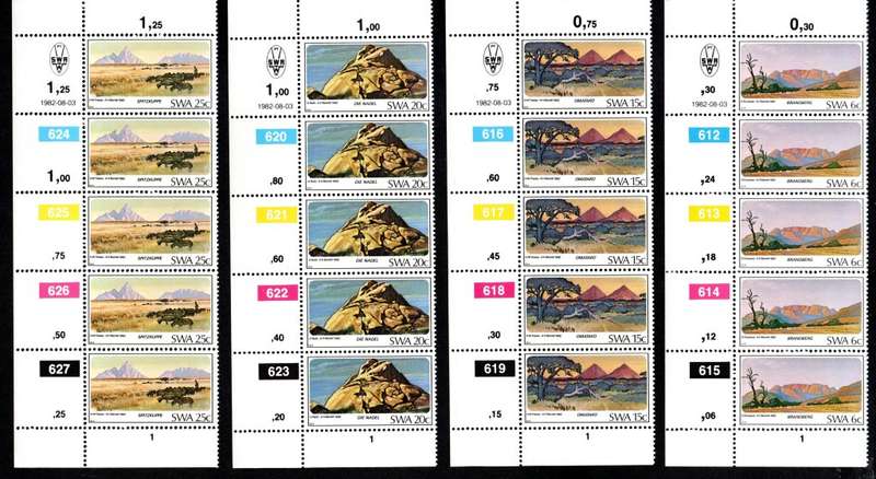 South-West Africa 1982/08/03 Mountains of SWA Control Block Set