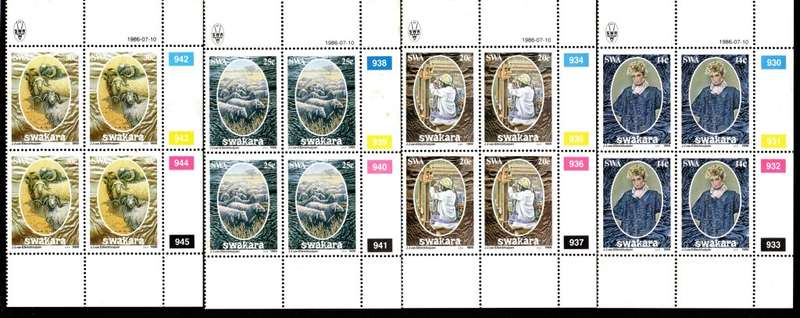South-West Africa 1986/07/10 Karakul industry Control Block Set