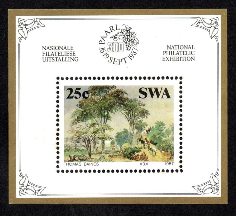 South-West Africa 1987/02/19 Philatelic Foundation Miniature Sheet SWAF2