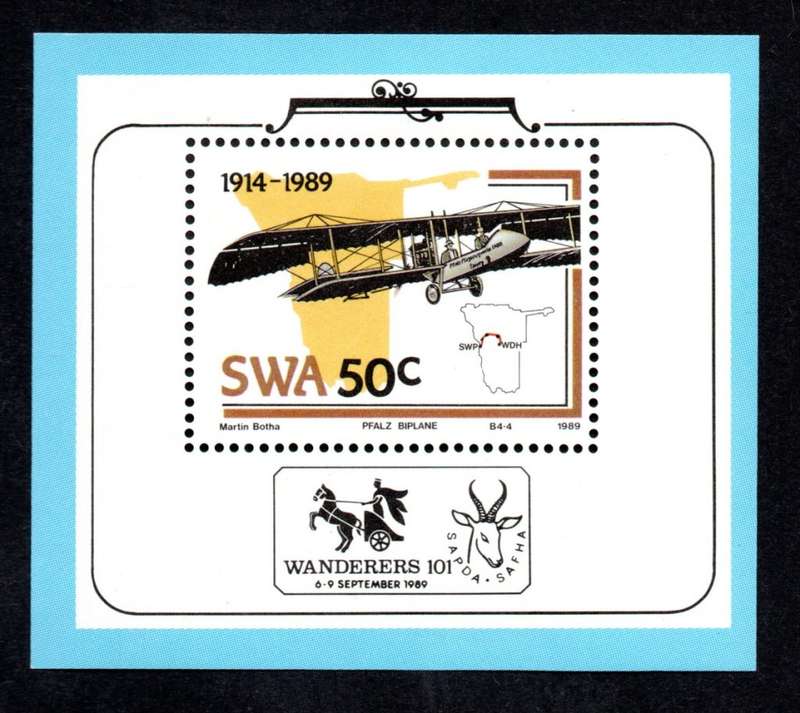 South-West Africa 1989/05/18 Philatelic Foundation Miniature Sheet SWAF4