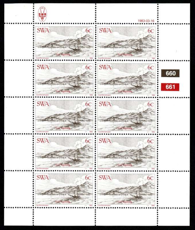 South-West Africa 1983/03/16 Centenary of Luderitz 6c Complete Sheet of 10