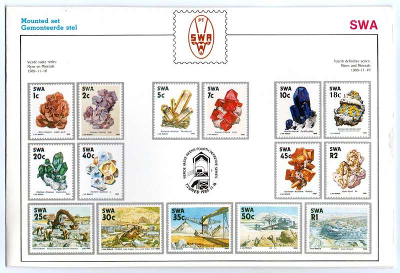 South-West Africa Fourth definitive series Mounted Set