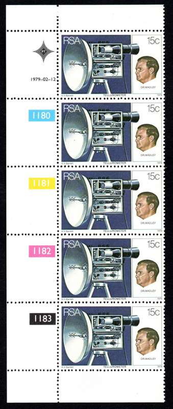 RSA 1979/2/12 Invention of the Tellurometer Control Blocks
