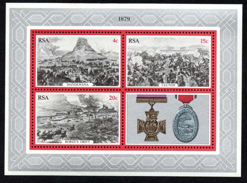 RSA 1979/05/25 Centenary of the 1879 Zulu war Miniature Sheet