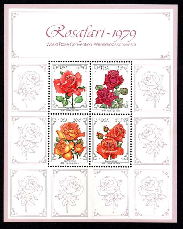 RSA 1979/10/04 Fourth World Rose Convention Miniature Sheet