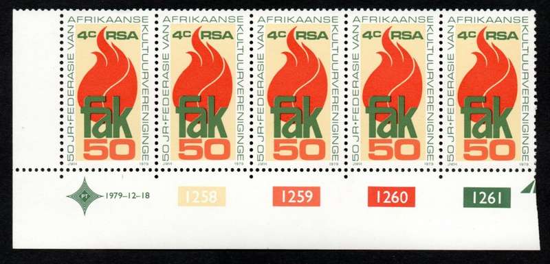 RSA 1979/12/18 Federation of Afrikaans Cultural Societies Control Blocks