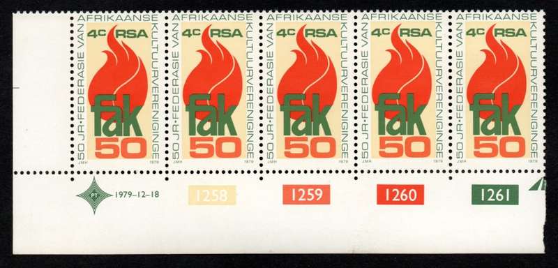 RSA 1979/12/18 Federation of Afrikaans Cultural Societies Control Blocks