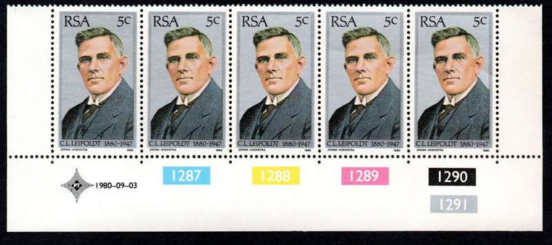 RSA 1980/09/03 Tribute to C Louis Leipoldt Control Blocks