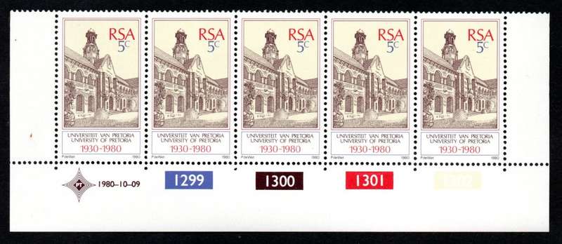 RSA 1980/10/09 University of Pretoria Control Blocks