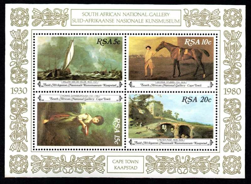 RSA 1980/11/03 National Art Gallery Miniature Sheet