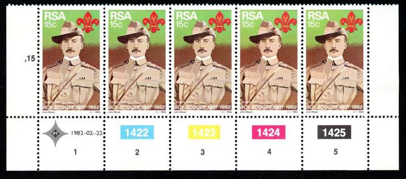 RSA 22/02/1982 75th Anniversary of Boy Scout Movement Control Blocks