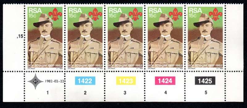 RSA 22/02/1982 75th Anniversary of Boy Scout Movement Control Blocks