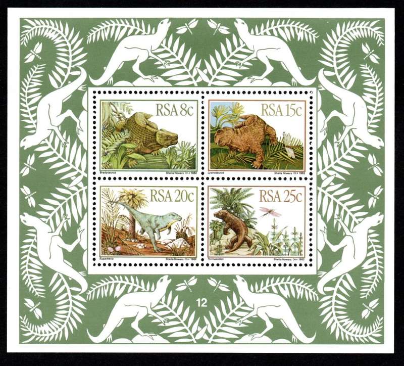 RSA 1982/12/01 Prehistoric Animals Miniature Sheet