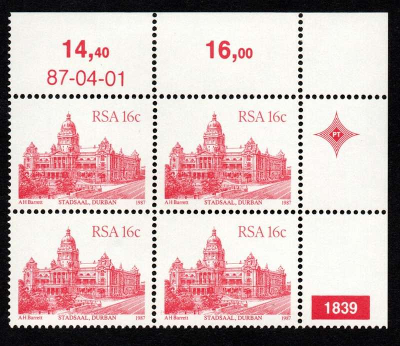 RSA 1987/04/01 Additional value to the Definitive issue Control Blocks