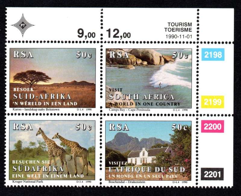 RSA 1990/11/01 Tourism in SA Control Blocks