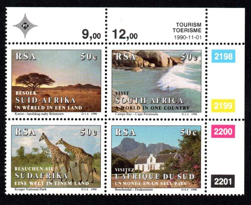 RSA 1990/11/01 Tourism in SA Control Blocks