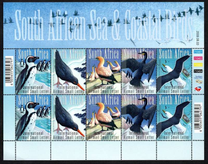 RSA 2009/08/03 Sea and Coastal Birds Complete Sheet