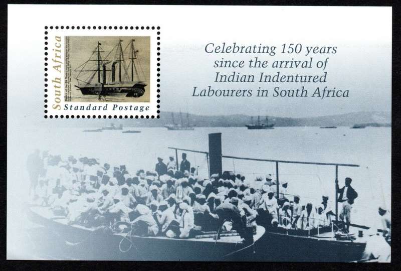 RSA 2011/10/21 150th Anniversary of arrival of Indian Labourers Miniature Sheet