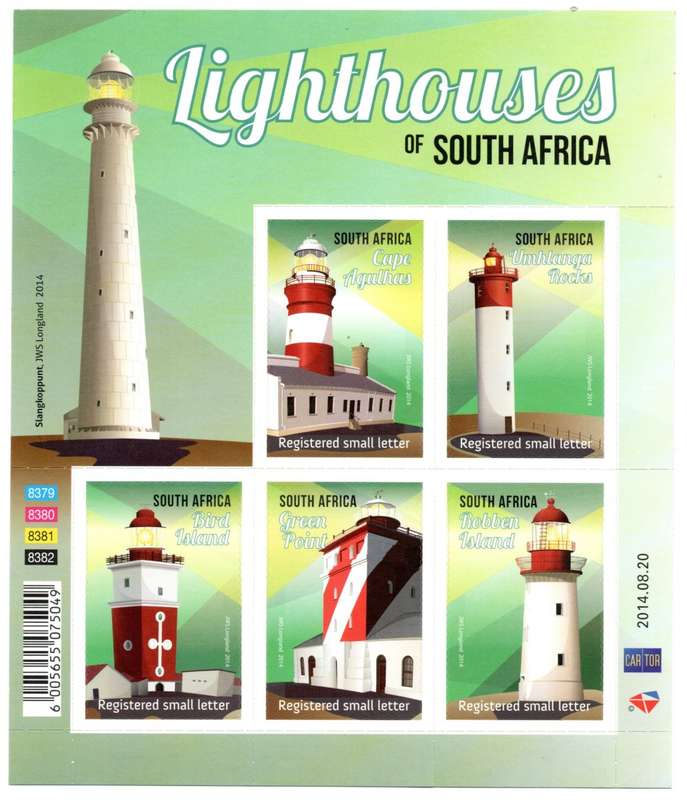 RSA 2014/08/20 Lighthouses Sheetlet