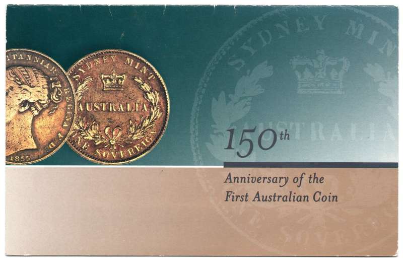 Australia 2005 150th Anniversary of the First Australian Coin Stamps & Maxi