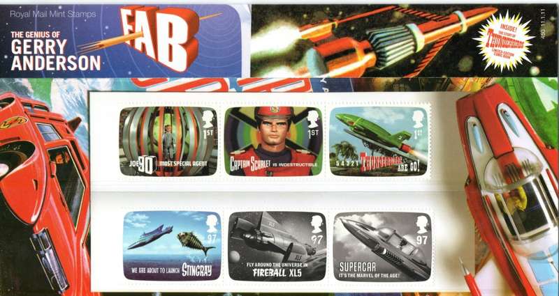 GB 2011/01/11 The Genius of Gerry Anderson : Thunderbirds Stamps & Motion Stamps