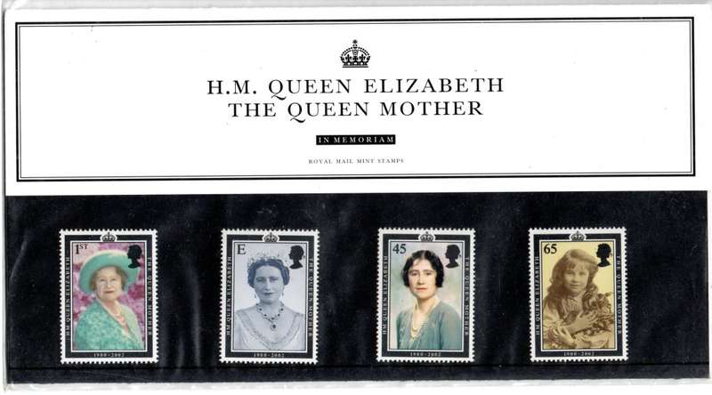 GB 2002 HM Queen Elizabeth The Queen Mother In Memoriam Stamps