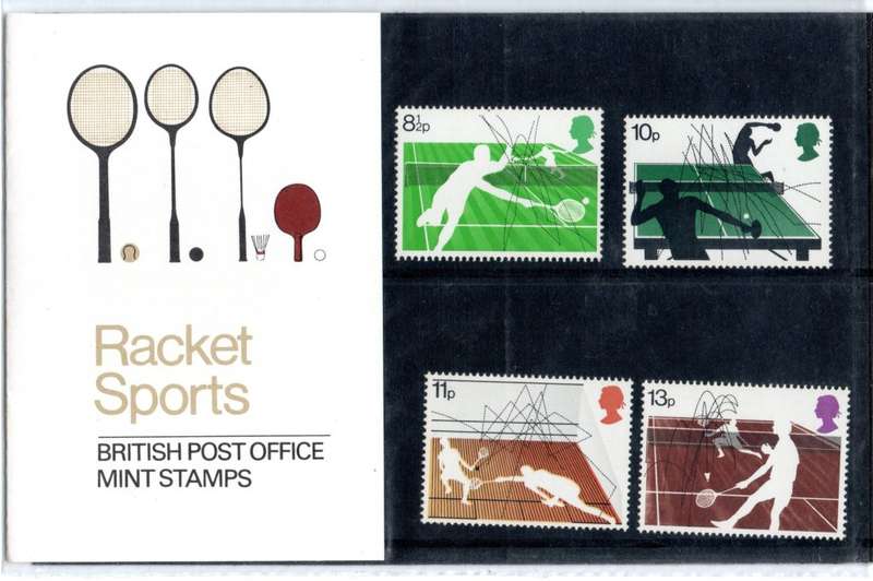 GB 1977/01/12 Racket Sports Stamps