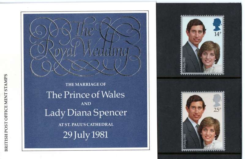 GB 1981/07/29 The Royal Wedding Stamps