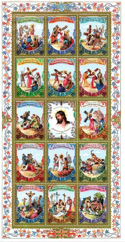 Lesotho 1985 Easter 85 Complete Sheet of 15
