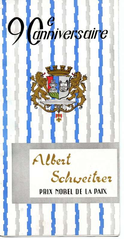 Republique Francaise 1965 90e Anniversaire Albert Schweitzer Prix Nobel De La Paix Stamps