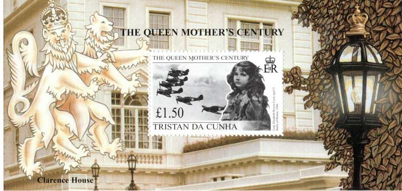 Tristan Da Cunha The Queen Mother`s Century Minisheet
