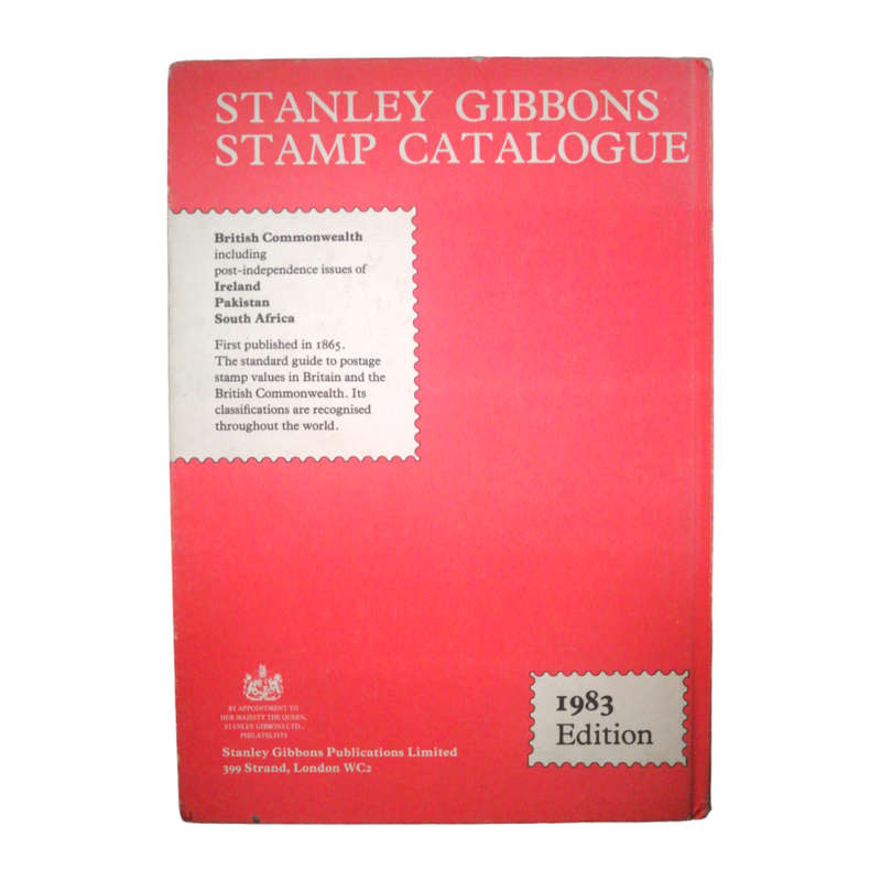 1983 Stanley Gibbons Stamp Catalogue- Part 1- British Commonwealth Hardcover w/o Dustjacket