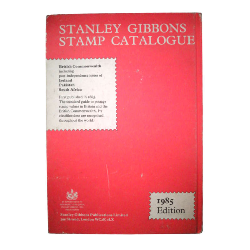 1985 Stanley Gibbons Stamp Catalogue- Part 1- British Commonwealth Hardcover w/o Dustjacket