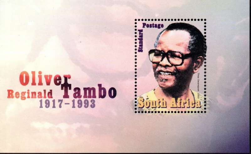 RSA 2003/05/29 Oliver Reginald Tambo Miniature Sheet