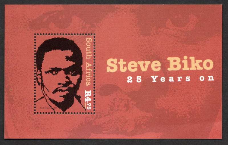 RSA 2002/10/09 Steve Biko 25 years on Miniature Sheet
