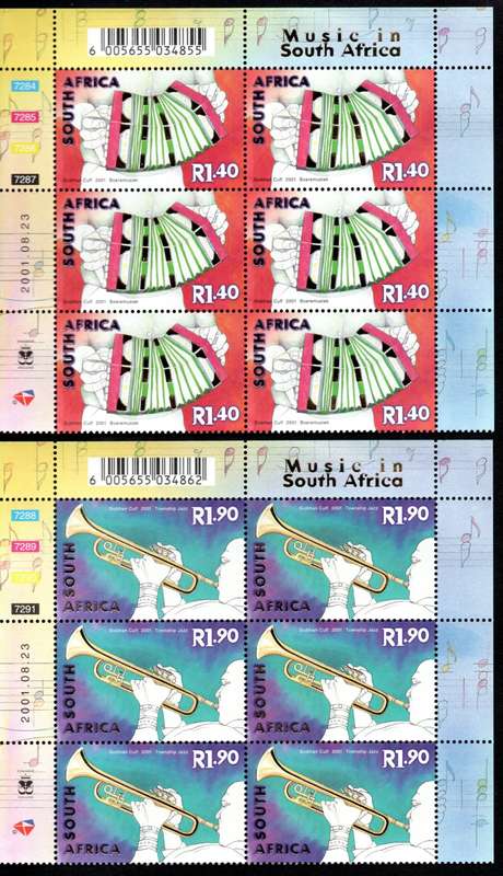 RSA 2001/08/23 Celebration of Music in South Africa Control Block Set