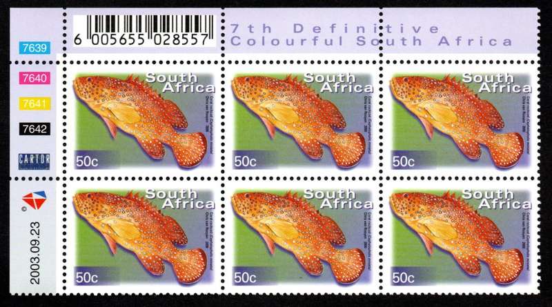 RSA 2003/05/22 7th Definitive Issue 50c Control Blocks