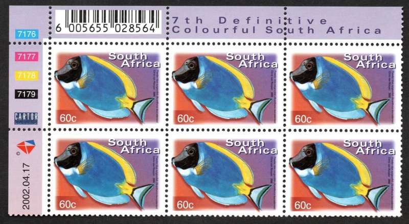 RSA 2002/04/17 7th Definitive Issue 60c Control Blocks
