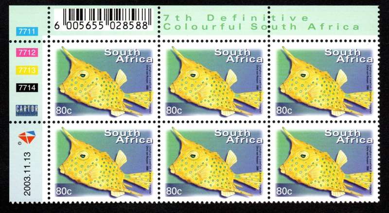 RSA 2003/11/13 7th Definitive Issue 80c Control Blocks
