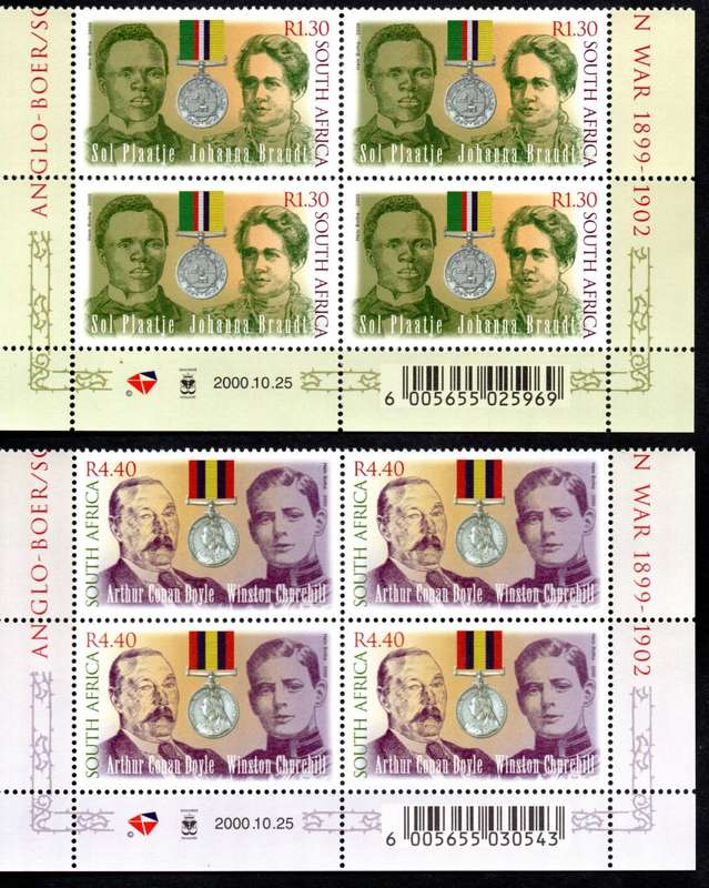 RSA 2000/10/25 Anglo-Boer / South African War - Writers 1899-1902 Control Block Set