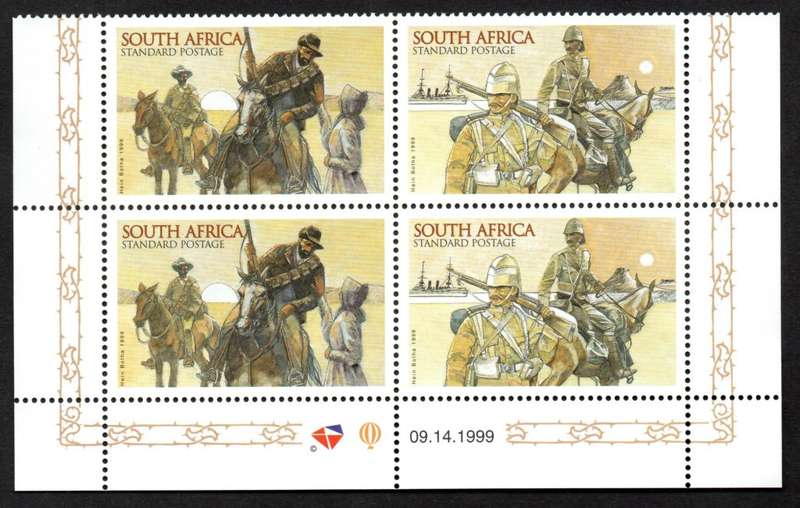 RSA 1999/09/14 Commemoration of the Anglo-Boer War Control Block Set