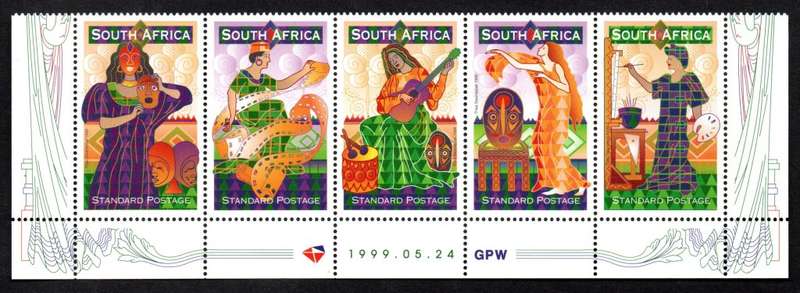 RSA 1999/05/24 25th Anniversary of the Standard Bank National Arts Festival Grahamstown Strip of 5