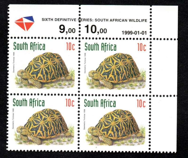 RSA 1999/01/01 6th Definitive (Redrawn) 10c Control Blocks