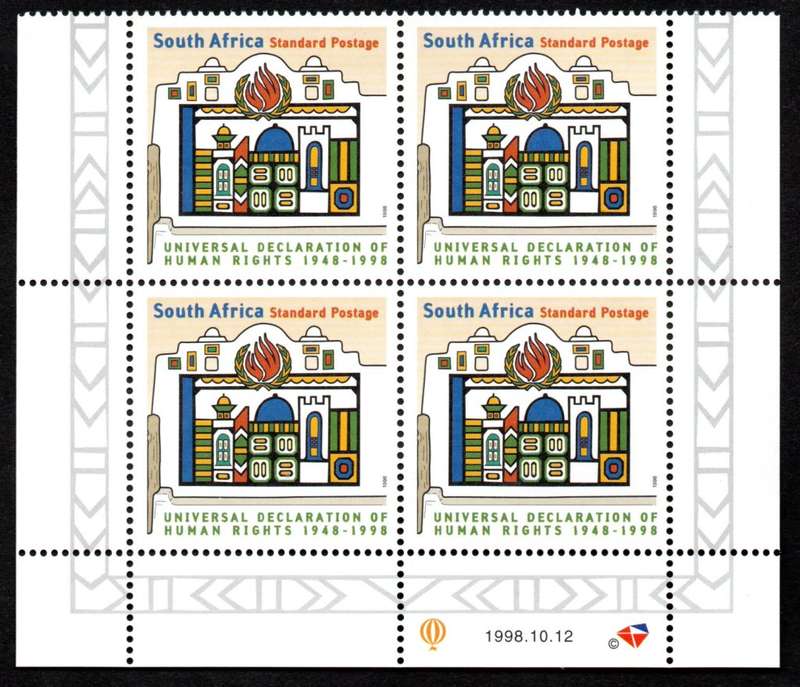 RSA 1998/10/12 Universal Declaration of human Rights 1948-1998 Control Blocks