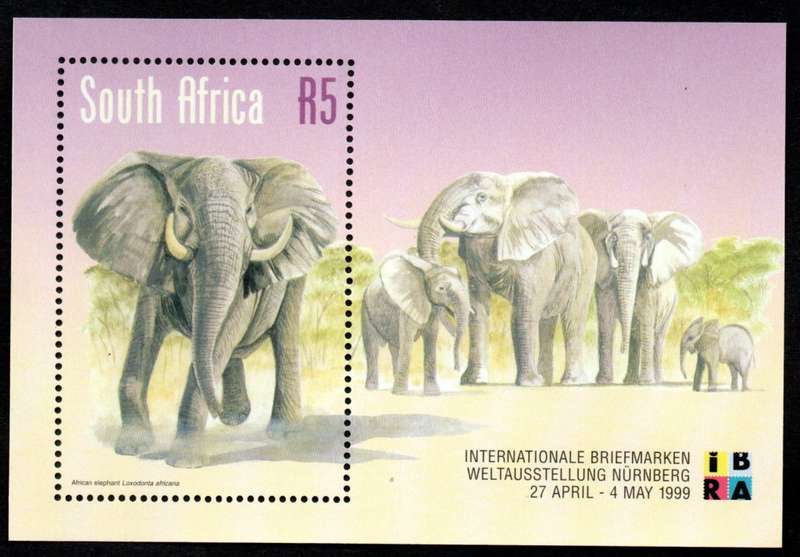 RSA 1999/04/27 International World Stamp Exhibition Nurnberg Miniature Sheet